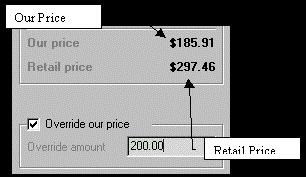 If you want to set a price for the task that is different than the calculated price,