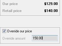 NOTE: You may need to press the Recalc pricing button to update the price after you have entered your costs. 8.