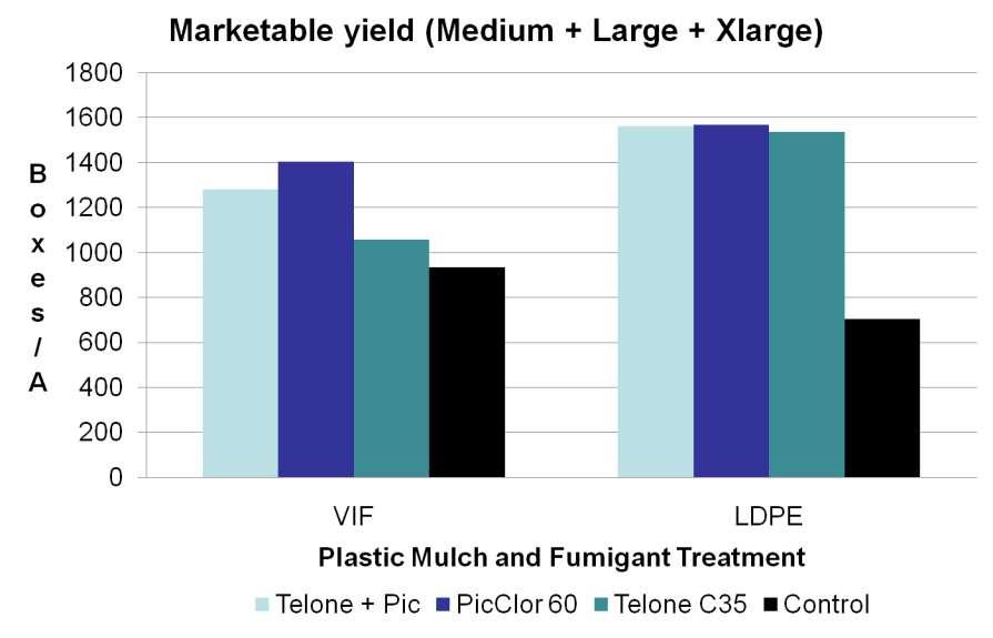 3-WAY Marketable Yield Yields were reduced in VIF due