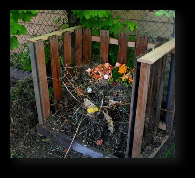 Small-Scale (or Onsite/Backyard) Ingredients Great process for hands-on composting piles on school campuses Organic matter ONLY Food wastes, leaves, grass clippings, etc.