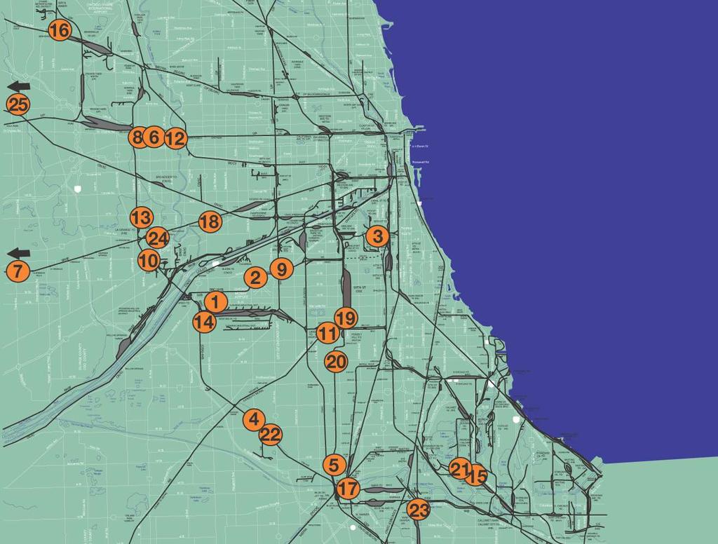 13 Total Cook County Outside Chicago Grade Separations Projects 6