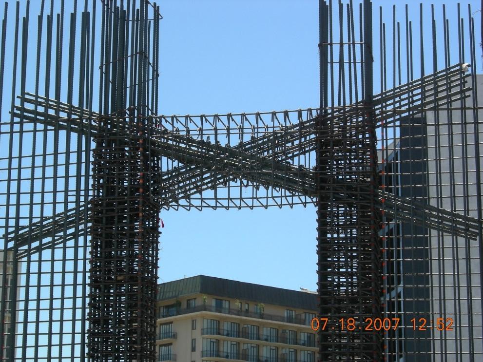 provide confinement to the concrete and lateral bar support (Figure 1), either along the diagonal reinforcement cages, or to the entire member core.