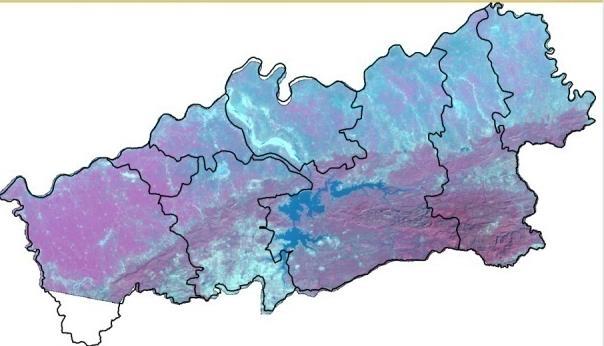 Satellite based crop mapping Hoshangabad district, MP, Wheat