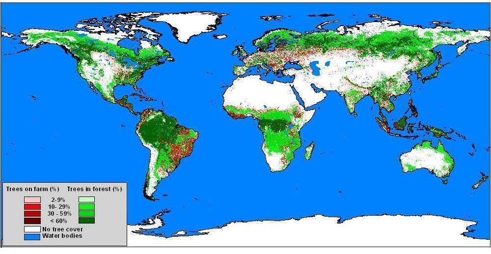 2000 dataset, the FAO spatial data on farms