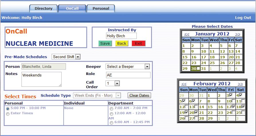 In place of answering calls on a traditional phone, an operator uses a computer with the Spok Healthcare Console software to process all the calls.