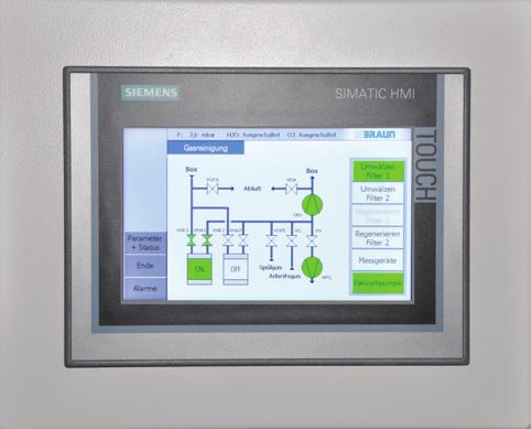 and/or positive pressure operation PLC with multi-color touch