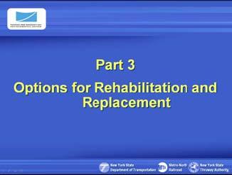 Slide 21 This graphic shows the cost criteria to be used for comparison of the rehabilitation and replacement options for the TZB.