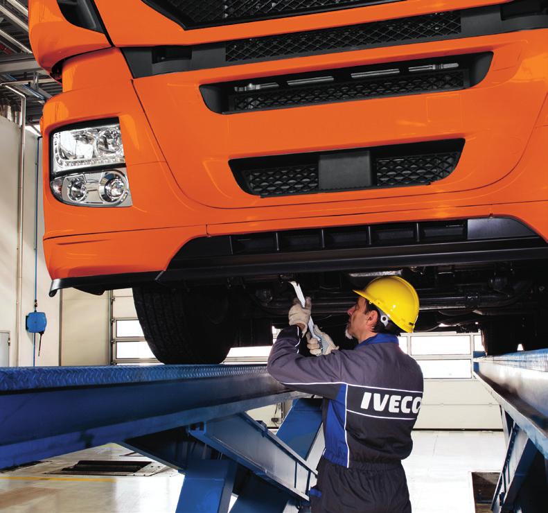 Commitment. Only the IVECO Service network is able to maintain your vehicle for optimum performance at all times.
