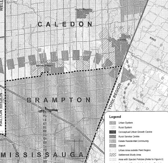It is noted that the final version of ROPA 24 approved by the Ontario Municipal Board on November 30, 2012 continued to identify a 'study area boundary' around MW, but did not include such boundaries