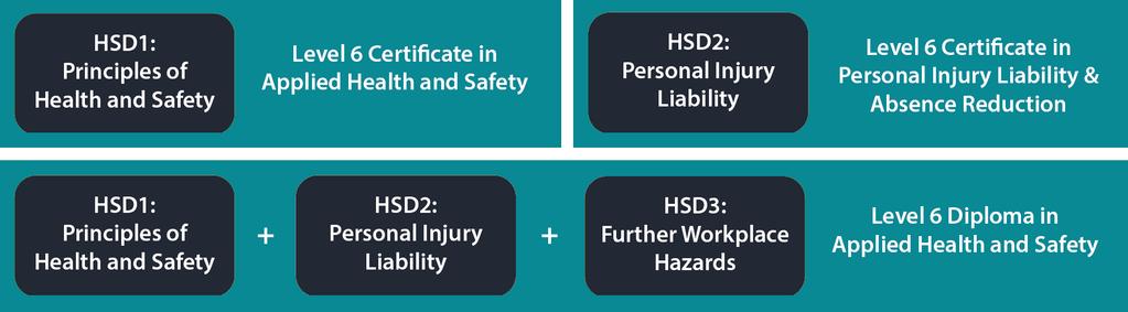 likelihood of civil claims. This can be extended even further to the Diploma in Applied Health and Safety for safety practitioners or managers of higher risk activities.