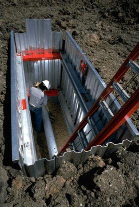 Hydraulic cylinders pre-load trench walls and accommodate varying trench widths. "Competent Person" The term "Competent Person" is used in many OSHA standards and documents.