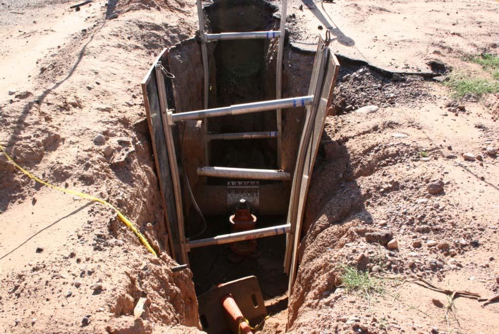 Shoring Systems The word Shoring means a structure such as metal hydraulic, mechanical or timber-shoring system that supports the sides of an excavation and which is designed to prevent cave-ins.