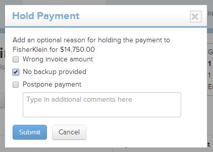 Page 56 Figure 70 - Hold Payment Dialogue Box To review the held payments,