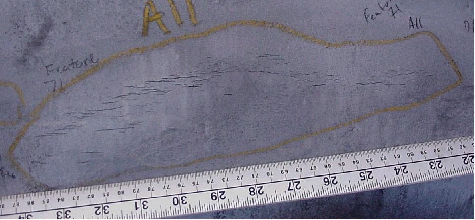 Figure 4: Typical Stress Corrosion Cracking detected with an in-line inspection tool. 7.