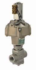 services 2-way direct acting valve designed for demanding applications involving aggressive and high temperature liquids, gases and steam.