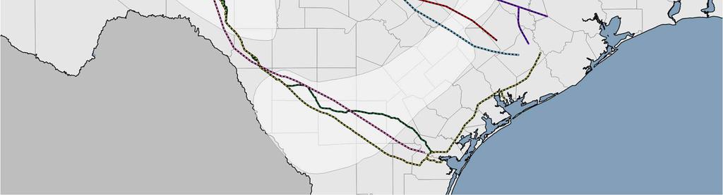 0 Bcf/d Tellurian Permian Global Access Pipeline (PGAP) 2H 2022 2.0 Bcf/d Kinder Morgan Gulf Coast Express 2H 2019, 1.