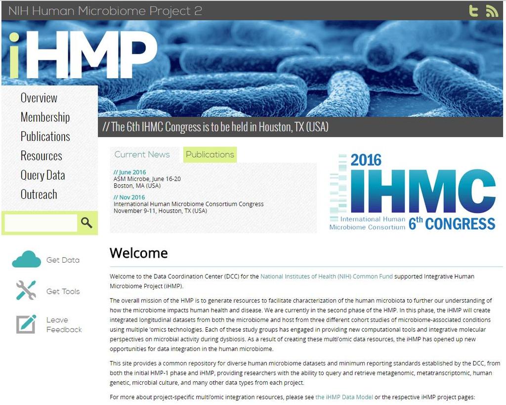 HMP Data Coordination Center (www.hmp2dcc.