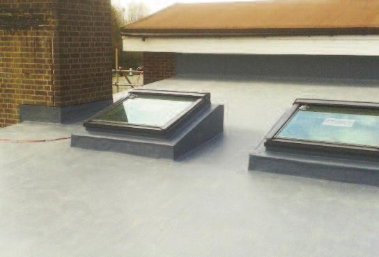 Extension and garage roof areas Memtec