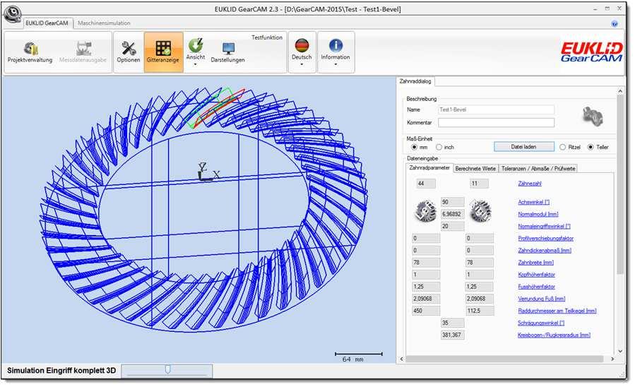 Bevel gear milling with direct interface to KISSsoft gear design software for bevel gears o DIN bevel gears o Klingelnberg o Gleason GIFmb & Co.
