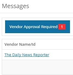 III. Approval A. Filter and Search Capability Filter and Search Capability is now available for approval listings of: Vendors, Invoices, Expense Reports, and Purchase Requisitions.