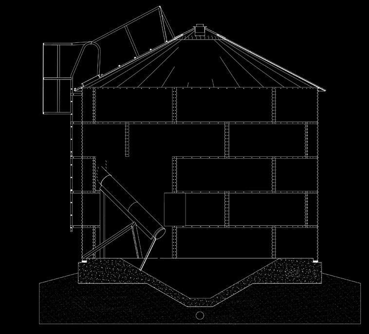 1. OVERVIEW PART DESCRIPTION 1 Fill hatch 2 Roof railing and ladder 3 Ladder cage 4 Wall ladder 5 Manhole 6 Auger
