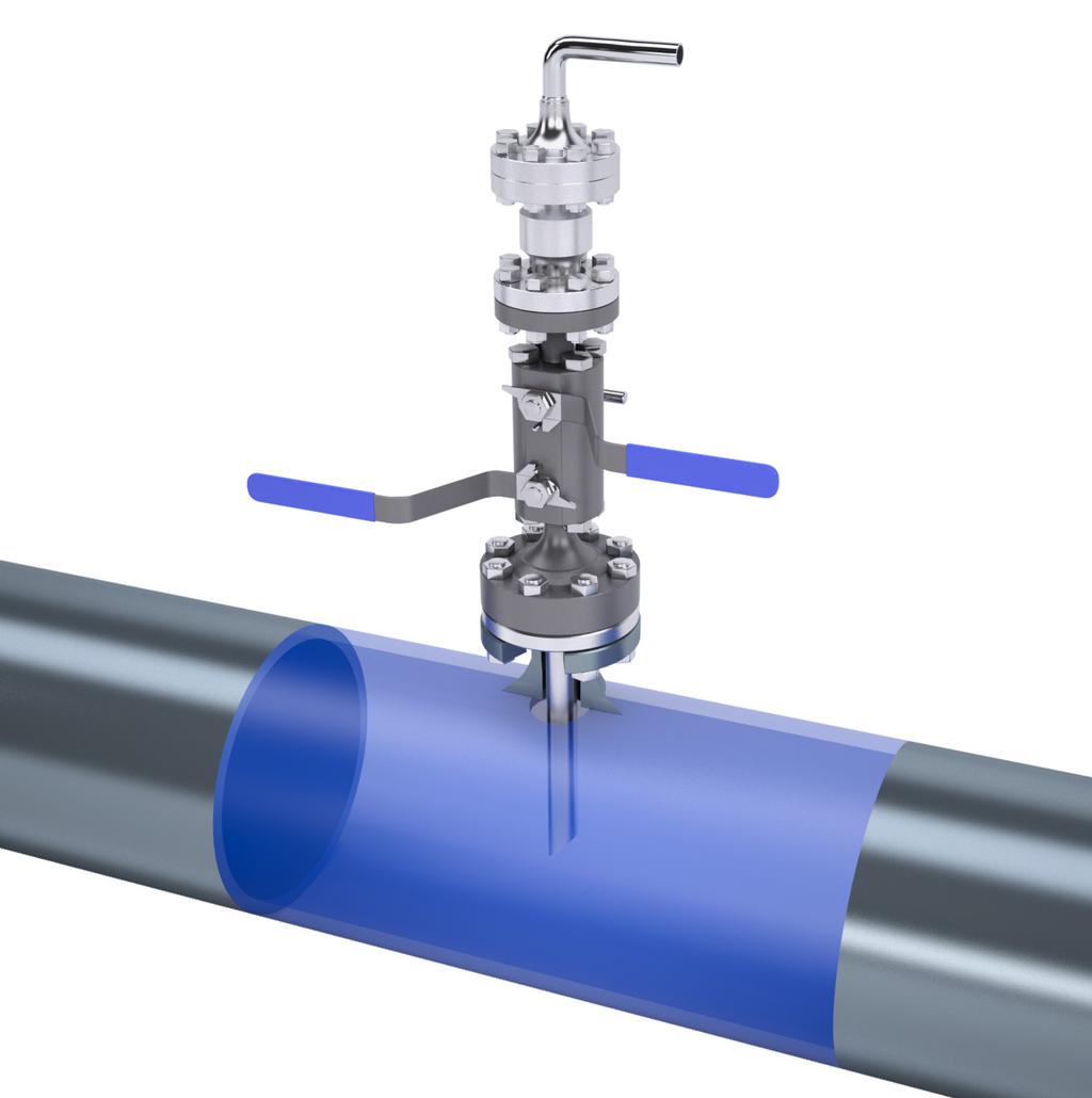 Fixed injection system Cosasco Flanged Injection Quills provide a safe and economical means of injecting chemical inhibitors into a pipeline or vessel in both low and