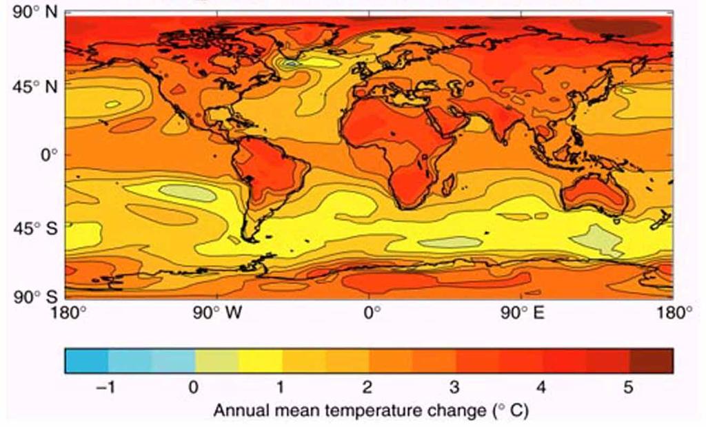2. Global Warming, Climate Change, and Agriculture Average global temperature is