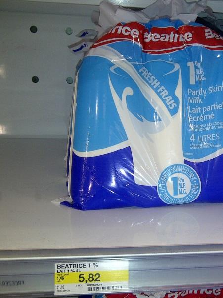 milk price in Quebec: $5.