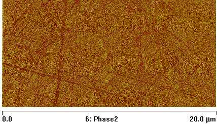 f) 144.3 khz g) System frequency sweep Fig.3 Scratches in different acoustic phase images with different frequencies.