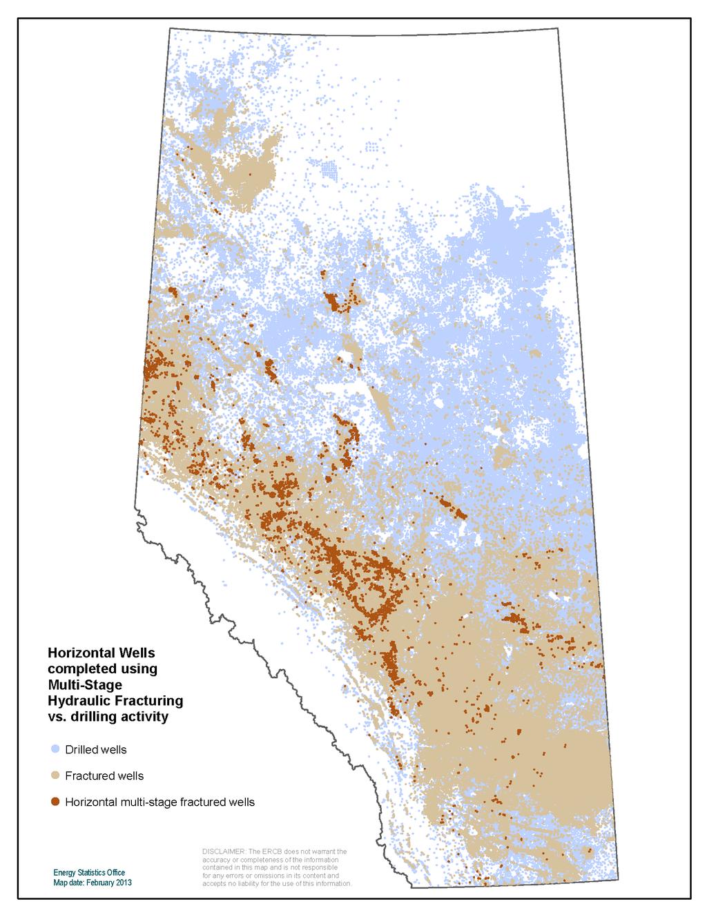 Blue: all wells drilled in Alberta since 1955 Where s the Proof?