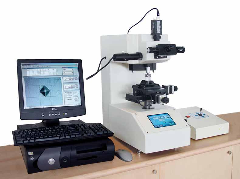 DM8 Digital micro hardness tester Auto turret 6 steps (2 indenters + 4 objectives) Touch screen 100x 400x magnification Auto measurements (DM8 Auto) Load range 1gf to