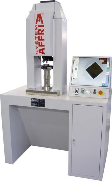 A table of practical results obtained on AFFRI machines and another reference machine shows AFFRI s high comparable performance (➀): The integral Affri system of this machine operates on the