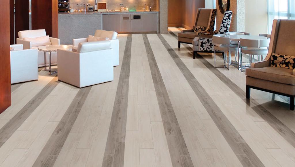 15 Photo features White Oak 9 x 36 field tile and Willowgrove 6 x 36 field tile on the floor. SIZES TRIM INSTALLATION 9 x 36 Field Tile 6 x 36 Field Tile (8 3/4" x 35 1/4") (8.74 cm x 35.