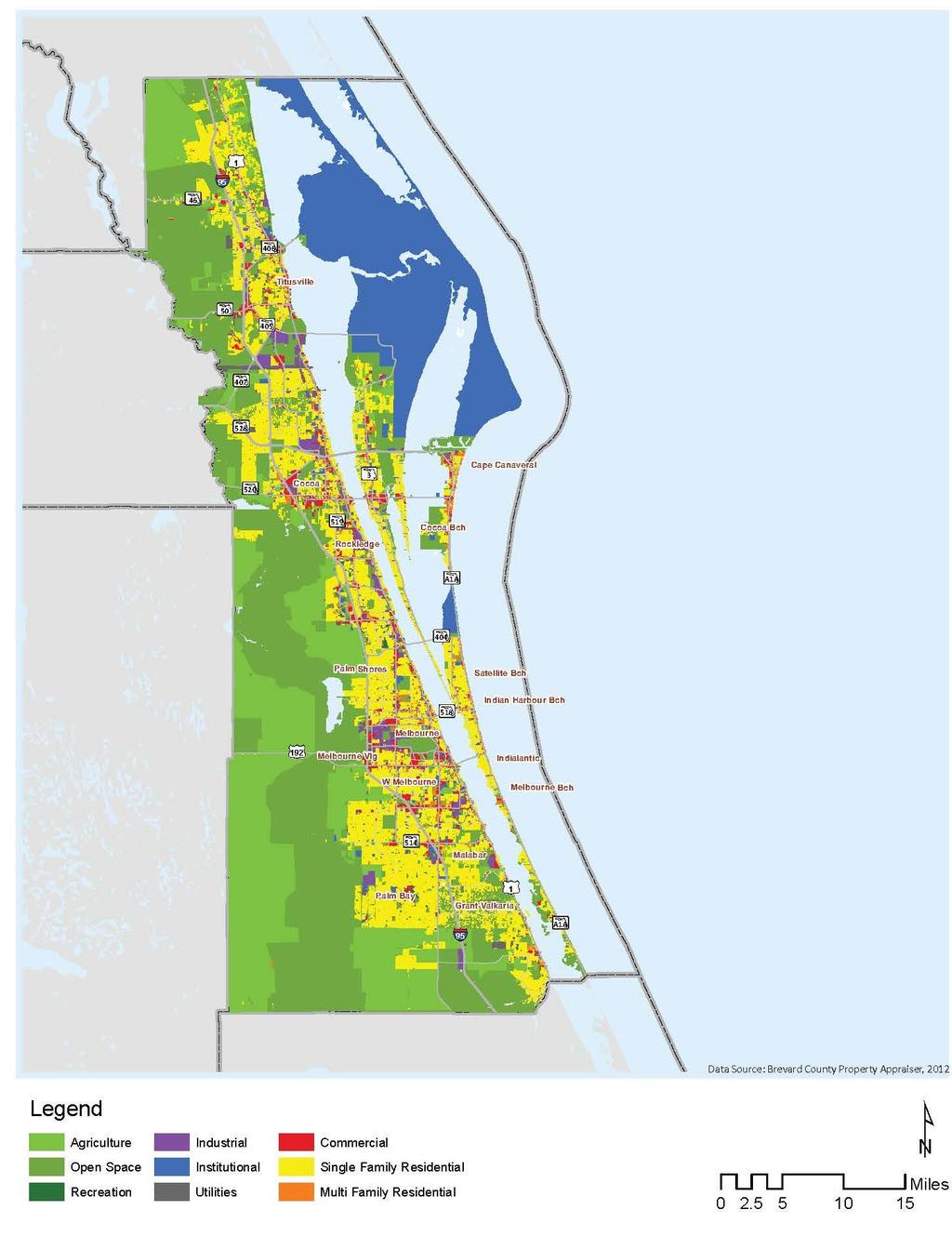 Existing Land Use Primarily urban sprawl Auto as primary