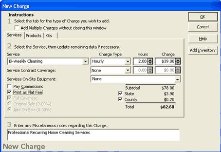 Office Duties Caution: If you add a service, you may need to adjust the Man-hours field on the Details page. Editing a Charge via the Completion Wizard To edit a charge from the Completion Wizard: 1.
