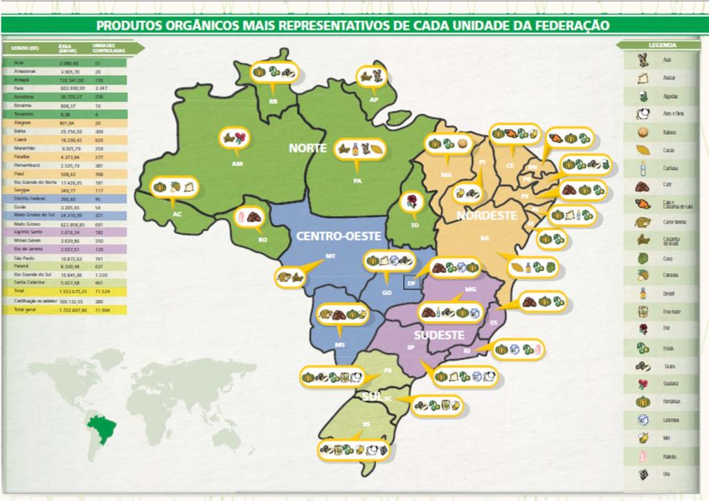 Brasil: Map of
