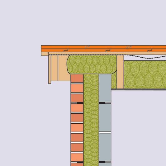 Fit the / between the rafters ensuring there are no gaps between the rafters and between sections of. 3. Ensure that a 50mm airspace is maintained above the. 4.