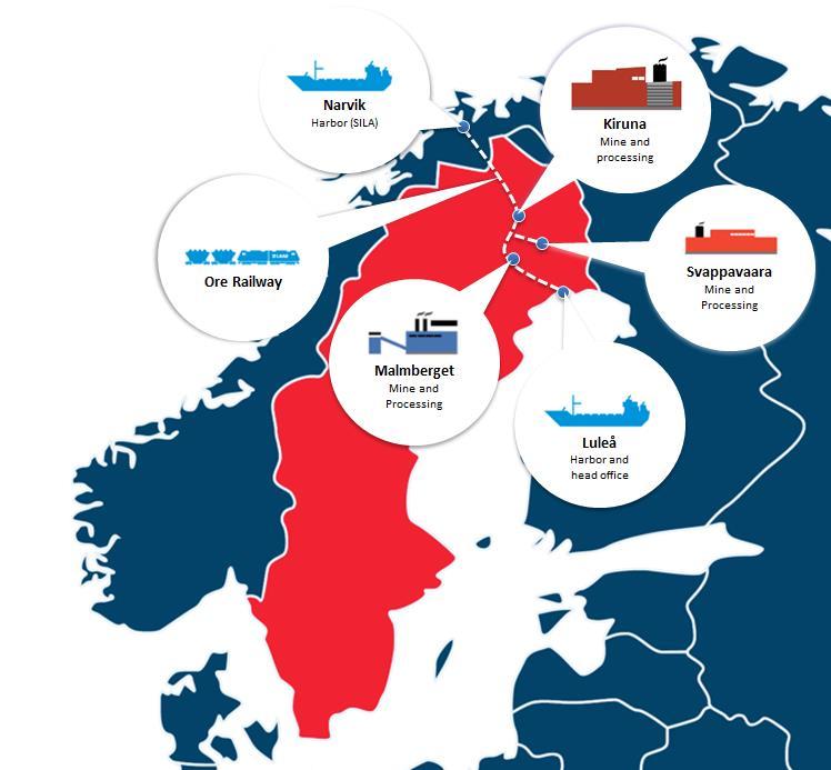 THE LKAB GROUP Headquartered in Luleå, Sweden, and owned by the Swedish state. World leading producer of upgraded iron ore and growing supplier of mineral solutions.