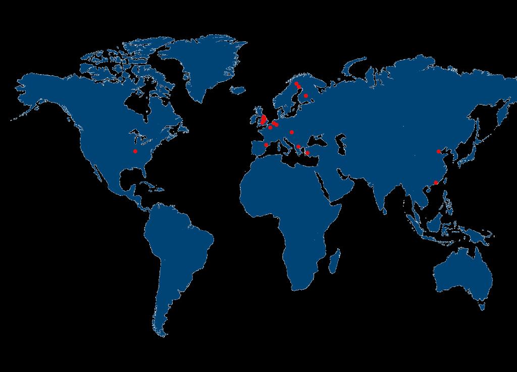 LKAB MINERALS: THE NUMBERS 12 countries Processing plants in the UK, Sweden, The Netherlands, Finland, Turkey and China
