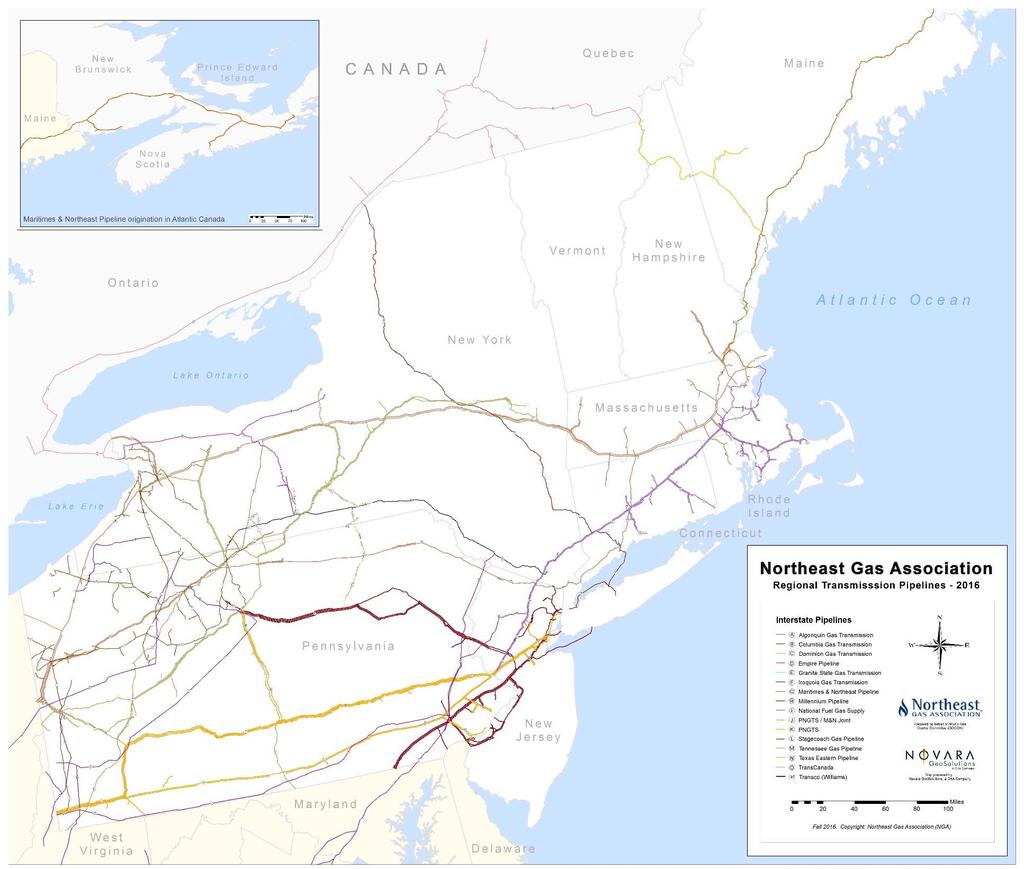 PNGTS Maritimes & Northeast TransCanada National Fuel & Empire Iroquois Tennessee Gas Pipeline (Kinder Morgan) Dominion Millennium