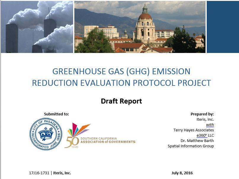 ITS & GHG Considerations Citywide VMT increase (minor) Approximately 0.1% Citywide GHG emission decrease (minor) Reduction of between 1.0 and 1.5 metric tons/day, or 1.
