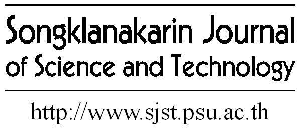 Songklanakarin J. Sci. Technol. 32 (1), 91-95, Jan. - Feb.