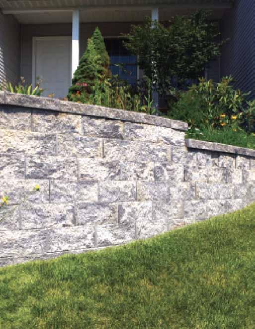 5 degree or 1 /vertical foot) or near vertical setback of the wall along with proper soil conditions below and behind the wall provide the stability of