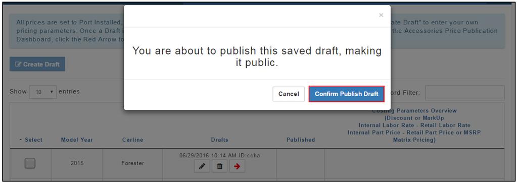 5. Now that you ve finished reviewing your draft, click the Red