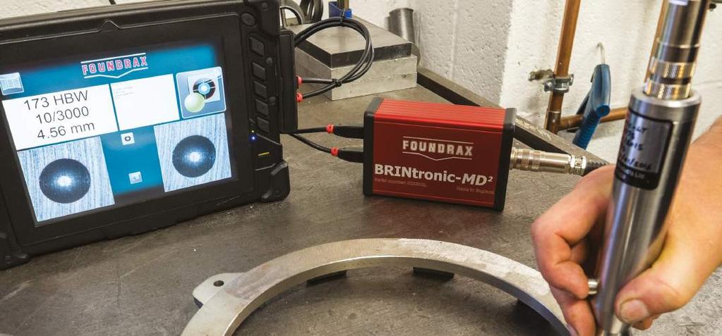 WHOEVER MEASURES, WHATEVER THE SURFACE FINISH, WHATEVER THE MATERIAL, THE BRINtronic IS THE ANSWER Benefits of BRINtronic The operator is unable to adjust the system and influence the result because