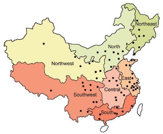 Temperature-mortality epidemiological studies in China Ma W, et al.