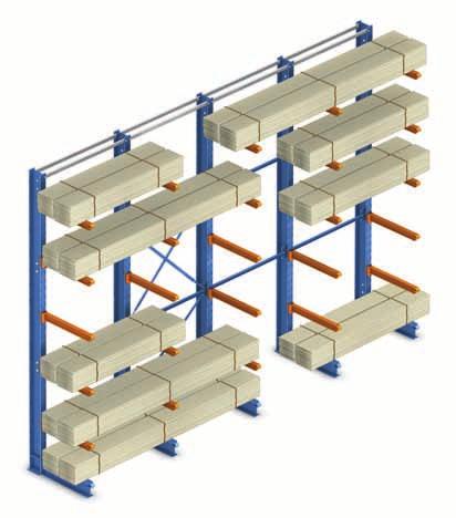 Cantilever Racking Cantilever Racking Cantilever raking is specially designed to store long or varying length items, such as metal beams,