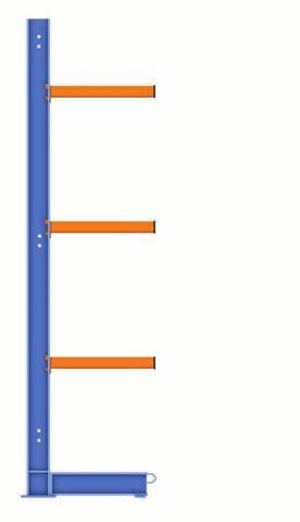 Cantilever Racking Light Duty Cantilever Column Load-bearing Capacity L L X X H H X X SIDE COLUMN CENTRAL COLUMN H (Column) L (Arm) X = 100 X = 120 X = 100 X = 120 400 760/860 900/1,525 1,520/1,720