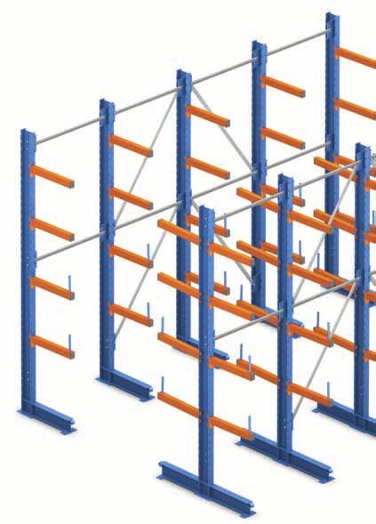 Cantilever Racking Light Duty Cantilever This system is specially designed for manual loading.