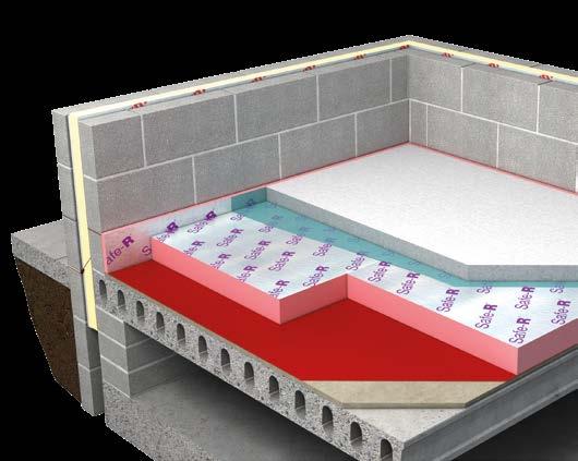 High Compressive Strength Suitable for Underfloor Heating Perimeter Strips for Robust Detailing Reduced
